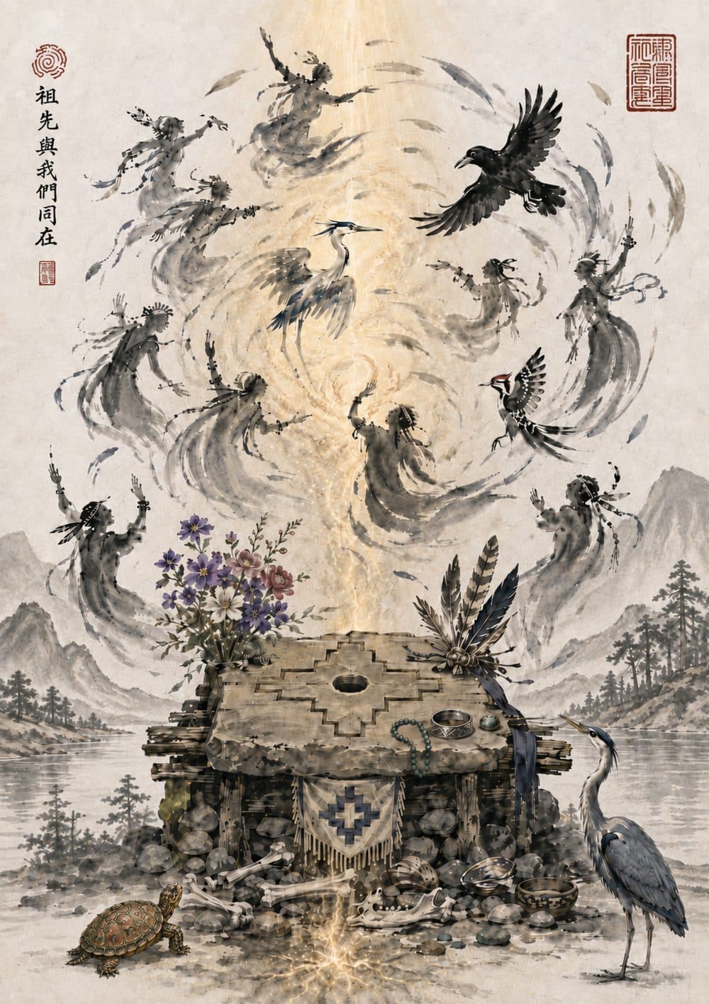 The Village and the Heron